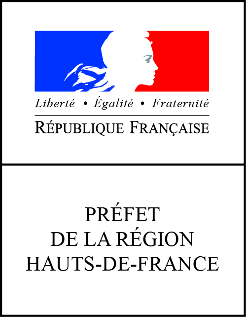 Bloc marque vertical Prfet rgion Hauts de France CMJN